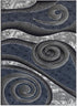 3D Spiral Swirls Modern Area Rug- Multicolor