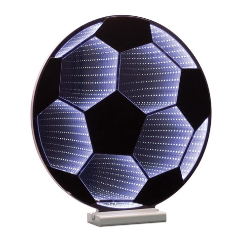 17" Brown Plastic Soccer Tabletop Sculpture with LED