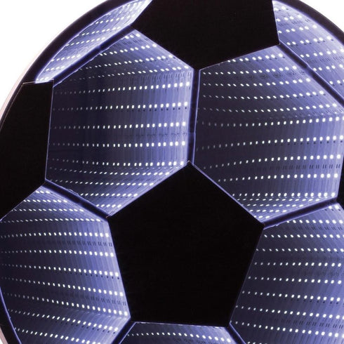 17" Brown Plastic Soccer Tabletop Sculpture with LED
