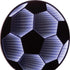 17" Brown Plastic Soccer Tabletop Sculpture with LED