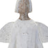 19" White And Brown Iron Figurine