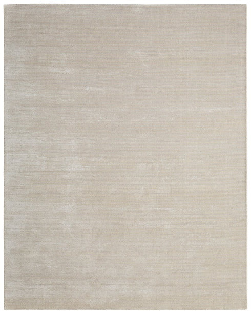 9' X 12' White Hand Woven Area Rug