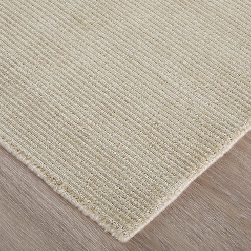 9' X 12' White Hand Woven Area Rug