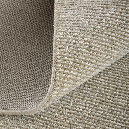 9' X 12' White Hand Woven Area Rug