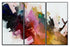 Set Of Three Luz Black Framed Wall Art