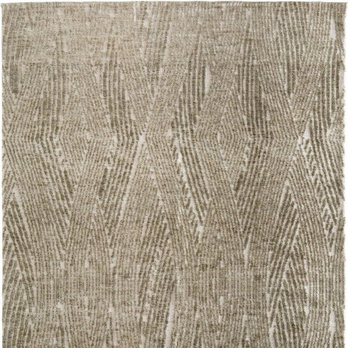 8' X 10' Green And Tan Abstract Area Rug