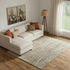 8' X 10' Green And Tan Abstract Area Rug
