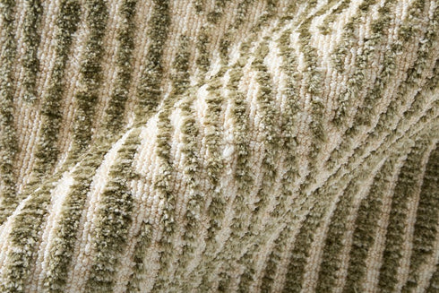 8' X 10' Green And Tan Abstract Area Rug