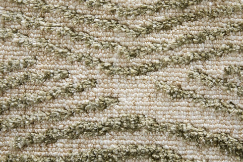 8' X 10' Green And Tan Abstract Area Rug