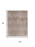 8' X 10' Taupe And Tan Animal Print Area Rug