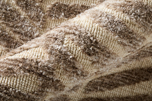 8' X 10' Taupe And Tan Animal Print Area Rug