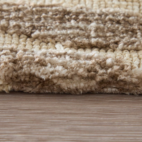 8' X 10' Taupe And Tan Animal Print Area Rug
