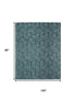 9' X 13' Blue And Ivory Geometric Area Rug