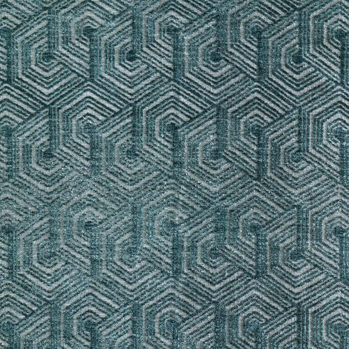 9' X 13' Blue And Ivory Geometric Area Rug