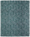 9' X 13' Blue And Ivory Geometric Area Rug