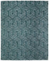 9' X 13' Blue And Ivory Geometric Area Rug