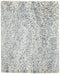 5' X 8' Blue And Ivory Abstract Hand Woven Area Rug