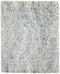 8' X 10' Blue And Ivory Abstract Hand Woven Area Rug