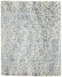 8' X 10' Blue And Ivory Abstract Hand Woven Area Rug