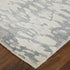 8' X 10' Blue And Ivory Abstract Hand Woven Area Rug