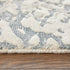8' X 10' Blue And Ivory Abstract Hand Woven Area Rug
