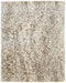 5' X 8' Blue And Ivory Abstract Hand Woven Area Rug