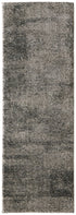 7' Blue And Ivory Abstract Area Rug