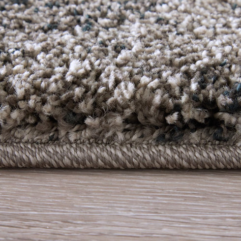 7' Blue And Ivory Abstract Area Rug