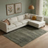 9' X 12' Blue And Ivory Abstract Area Rug