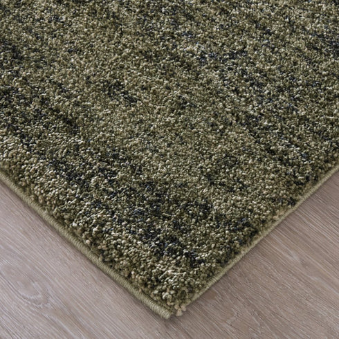 7' Blue And Ivory Abstract Area Rug
