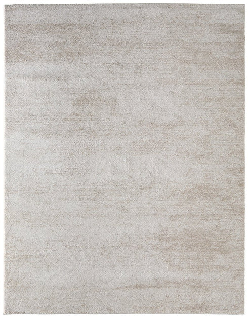 8' X 10' Blue And Ivory Abstract Area Rug