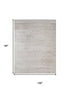 8' X 10' Blue And Ivory Abstract Area Rug