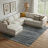 8' X 10' Blue And Ivory Abstract Area Rug
