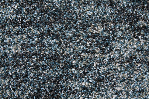 8' X 10' Blue And Ivory Abstract Area Rug