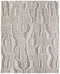 9' X 12' Blue And Ivory Wool Abstract Hand Tufted Area Rug