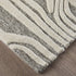 9' X 12' Blue And Ivory Wool Abstract Hand Tufted Area Rug