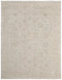 8' X 10' Blue And Ivory Oriental Hand Woven Area Rug
