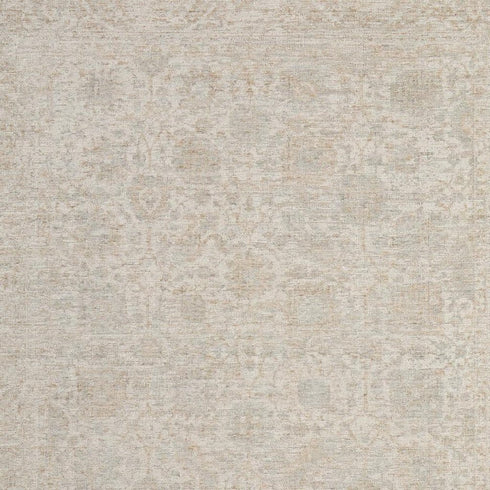 8' X 10' Blue And Ivory Oriental Hand Woven Area Rug