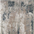 9' X 12' Blue And Ivory Abstract Area Rug