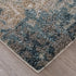 9' X 12' Blue And Ivory Abstract Area Rug