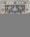 9' X 12' Blue And Ivory Wool Floral Hand Tufted Area Rug