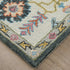 9' X 12' Blue And Ivory Wool Floral Hand Tufted Area Rug