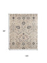 9' X 12' Blue And Ivory Wool Floral Hand Tufted Area Rug