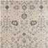 9' X 12' Blue And Ivory Wool Floral Hand Tufted Area Rug