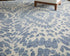 9' X 12' Blue And Ivory Wool Abstract Hand Tufted Area Rug