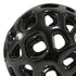 Set of Two Black Aluminum Hand Painted Decorative Orbs