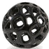 Set of Two Black Aluminum Hand Painted Decorative Orbs