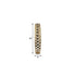 39" Gold Aluminum Pierced Geometric Cylinder Floor Vase