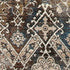 5' X 8' Blue And Orange Medallion Distressed Area Rug With Fringe