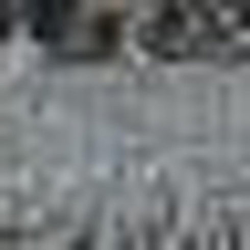 5' X 8' Blue And Gray Abstract Distressed Area Rug With Fringe